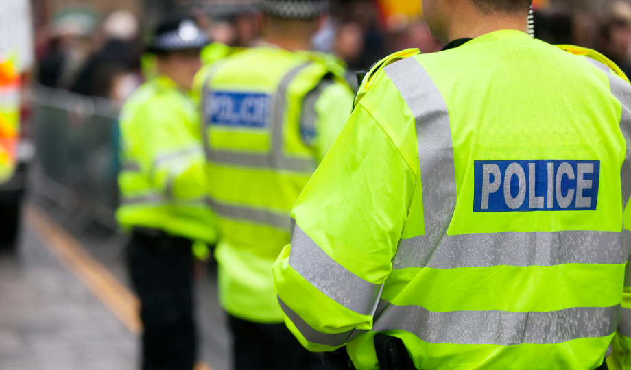 Three police officers